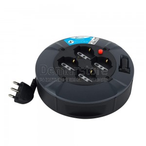 Prolunga Elettrica Avvolgicavo 16A 2P+T Bipasso Schuko x 4 | 3x1,5 mmq | Mt. 4