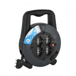 Prolunga Elettrica Avvolgicavo 16A 2P+T Bipasso Schuko x 4 | 3x1,5 mmq | Mt. 5