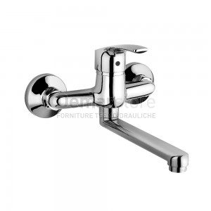 Miscelatore Lavello Cucina a Parete con Bocca Girevole PAINI Serie New Berry 3.0