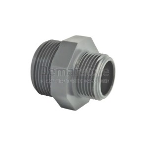 Nipplo Ridotto in PVC-U | PN16 | Filettato MM |  Diam. 1"1/4 x 1"
