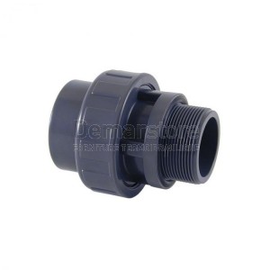 Bocchettone in PVC-U | PN16 | Incollaggio-Filettato | MF | Ø 63 x 2"