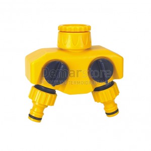 Presa Rubinetto a 2 Vie con Valvole di Arresto | 1/2" e 3/4"