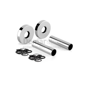 Kit Rosette Copritubo Cromata | da 12 a 16 mm