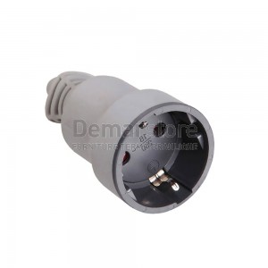 Presa Schuko Diritta 2 Poli + T | 16A | In Gomma