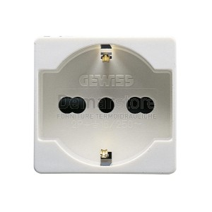 GW20246 | Presa Schuko Bipasso GEWISS | System | 10/16A | Bianco