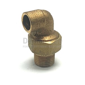 Bocchettone Bronzo a Saldare Curvo Maschio 14 x 1/2"