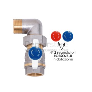 Valvola a Squadra Bocchettonata per Collettori | MF 3/4"