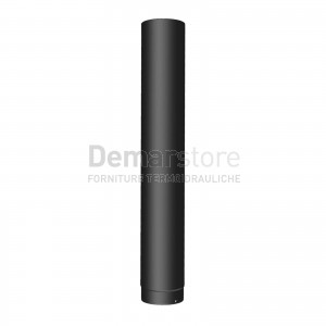 Tubo Nero per Stufe a Legna | Acciaio al Carbonio mm.2 | cm.100 | Diam.150