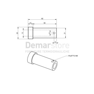 Boccola per Candeletta | MDB - Fuego | per Stufe PluriFire | Antes | Cm.6