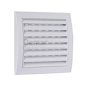 Griglia di Aerazione PVC Bianca Quadra | 150x150 mm | Piana