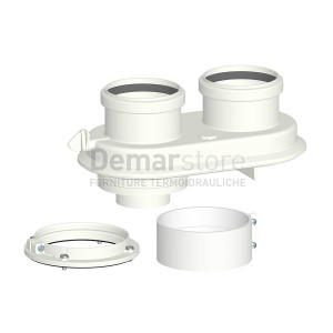 Sdoppiatore Monoblocco UNIVERSALE per Caldaie a Coindensazione | Diam. 80