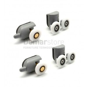 Kit 4 Cuscinetti Rotelle di Ricambio per Box Doccia ESSENTIAL