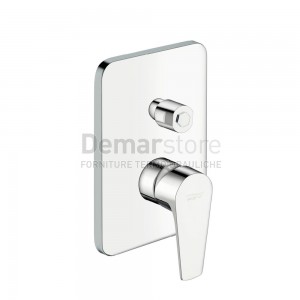 Miscelatore FEV | Serie Line | Doccia Incasso con Deviatore | Cromo | Square | LN0609/6N-SQCR
