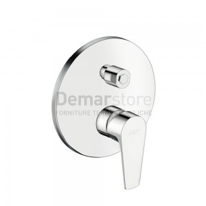 Miscelatore FEV | Serie Line | Doccia Incasso con Deviatore | Cromo | Circle | LN0609/6NCR