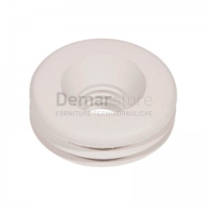 Morsetto in Gomma Bianco Diam. 30 x 16 mm