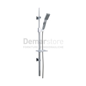 Saliscendi Cromato Interasse Regolabile con Doccetta Quadra | PULA