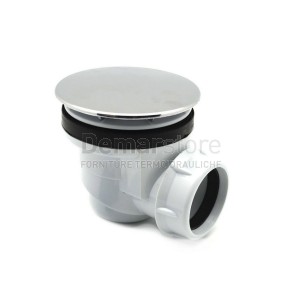 Piletta Doccia Sifonata con Piattello Cromato | Foro Ø 60 mm