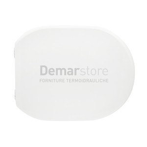 Sedile WC per Vaso in Ceramica | Cerniere Tipo A | Forma 6 | Lungh. 44,5-47 cm | Largh. 37 cm