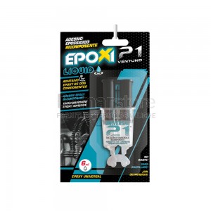 Adesivo Epossidico Bicomponente EXPOXI 21 Liquid in Siringhe 6 ml