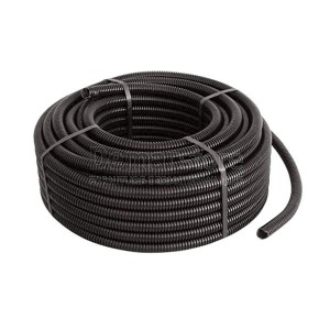 Tubo Corrugato Flessibile con Tirafilo | Nero | Ø 25 | Bobina Mt.10