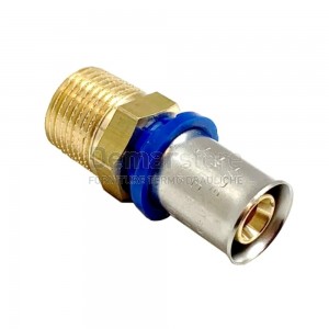 Raccordo a Pressare Diritto Maschio APE per Tubo Multistrato Diam. 26 x 1"