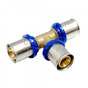 Tee a Pressare Intermedio APE per Tubo Multistrato Diam. 20