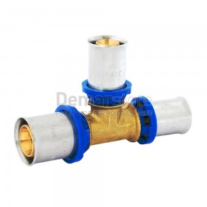 Tee Ridotto a Pressare APE per Tubo Multistrato Diam. 20 x 20 x 16