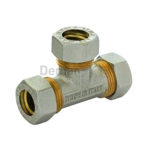 Tee a Stringere per Tubo Rame Intermedio Diam. 18