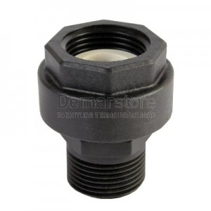 Raccordo a bocchettone diritto in PVC M.1" x F.1" girevole