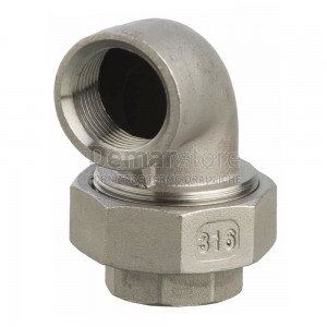 Bocchettone in Acciaio Inox AISI 316 Curvo FF 1"