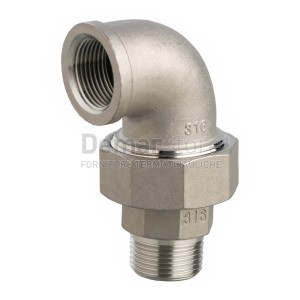 Bocchettone in Acciaio Inox AISI 316 Curvo MF 1"