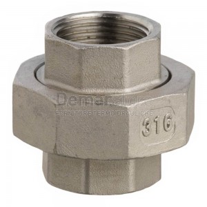 Bocchettone in Acciaio Inox AISI 316 Diritto FF 1/2"