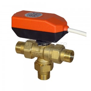 Valvola Motorizzata De Pala | FAST | 3 Vie | C/Bocchettoni | 2 Fili + AUX | M 1" | R2B13B