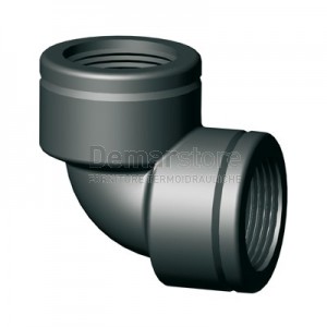 Gomito in PP Filettato FF 3/4"