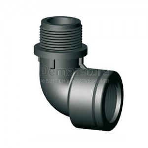 Gomito in PP Filettato MF 1"