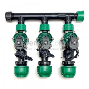 KIT Irrigazione 3 Zone con Elettrovalvole Irritec VPN 1" Uscita D.32