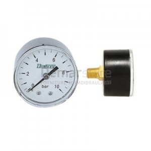 Manometro Attacco Posteriore | M.1/4" | Diam.50 | 0-10 Bar