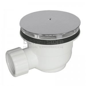 Piletta Doccia Sifonata TEA con Piattello Cromato Foro D.90 mm