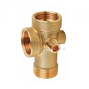 Raccordo a 5 Vie per Pompa Autoclave in Ottone Giallo | 1"