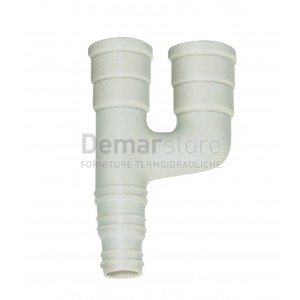 Raccordo a Y per Scarico Condensa 2 Vie D.16-20