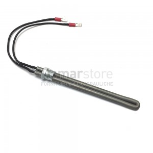 Resistenza Candeletta Stufe a Pellet | CURVA | M.3/8" | Ø 13 | L.140mm | W.250 | Lungh.Tot. 145mm