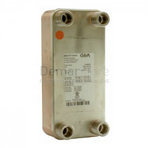 Scambiatore di Calore a 40 Piastre Saldobrasato GEA 4x1" M kW 75