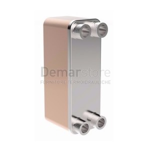 Scambiatore di Calore | a 40 Piastre Saldobrasato | 4x3/4" M