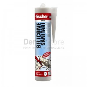 Silicone Sigillante | Bianco | Fischer | Acetico per Sanitari | 280ml