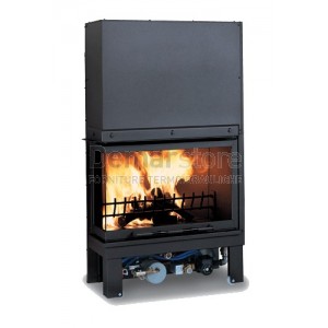 Termocamino Clam T/85SD parete Dx completo di Rivestimento PISANO