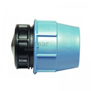 Tappo Fine Linea in PP Unidelta PN16 per Tubo in Polietilene Diam. 50