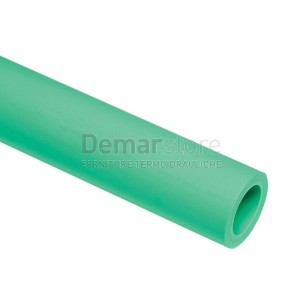Tubo in PPR Verde in Barra mt.3 Diam. 25