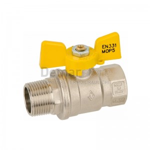 Valvola a Sfera per GAS Bugatti con Farfalla MF 1/2"