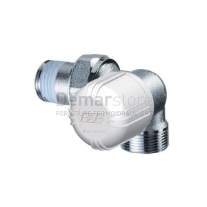 Valvola FAR Termostatizzabile ad Angolo Sinistro Attacco M 24x19 Diam. 1/2" | 1616 12